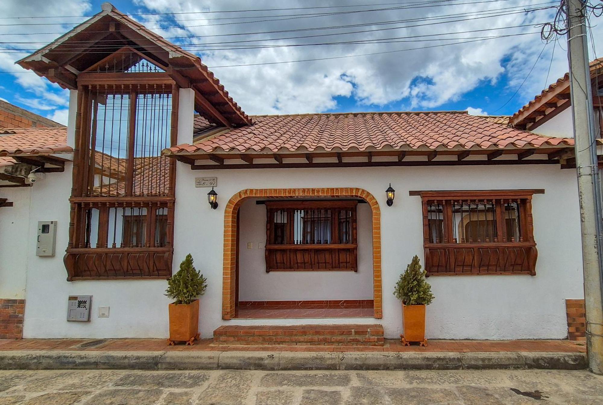Apartahotel Saquenzipa Villa de Leyva Buitenkant foto